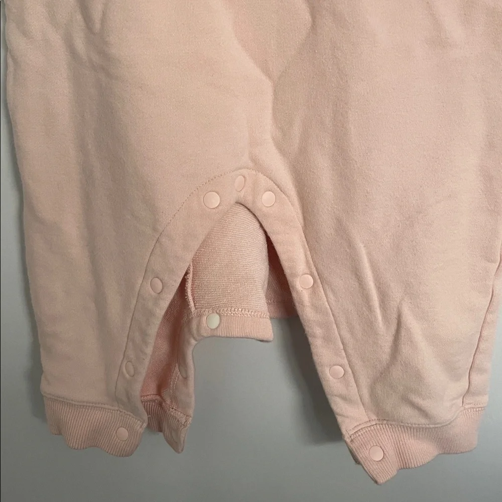 Uniqlo Light Pink Kids Footie with Animal Design